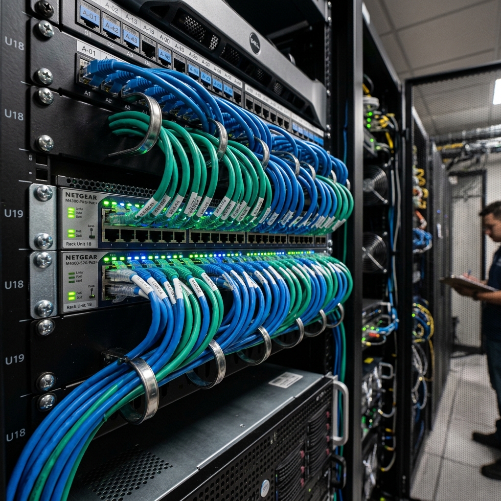 Switches gerenciáveis e infraestrutura de rede estruturada