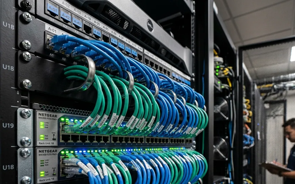 Switches gerenciáveis e infraestrutura de rede estruturada